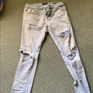 PacSun Ripped stacked skinny jeans